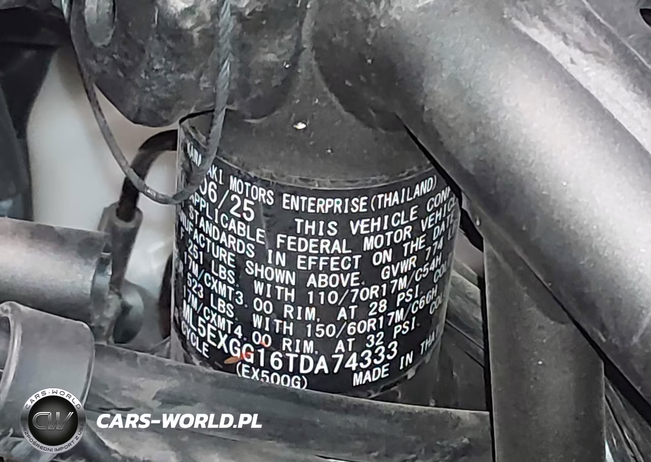 2026 Kawasaki Ex500 VIN:ML5EXGG16TDA74333 - 10