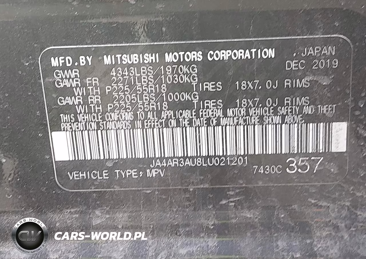 2020 Mitsubishi Outlander Sport 2.0 Se Awc VIN:JA4AR3AU8LU021201 - 9