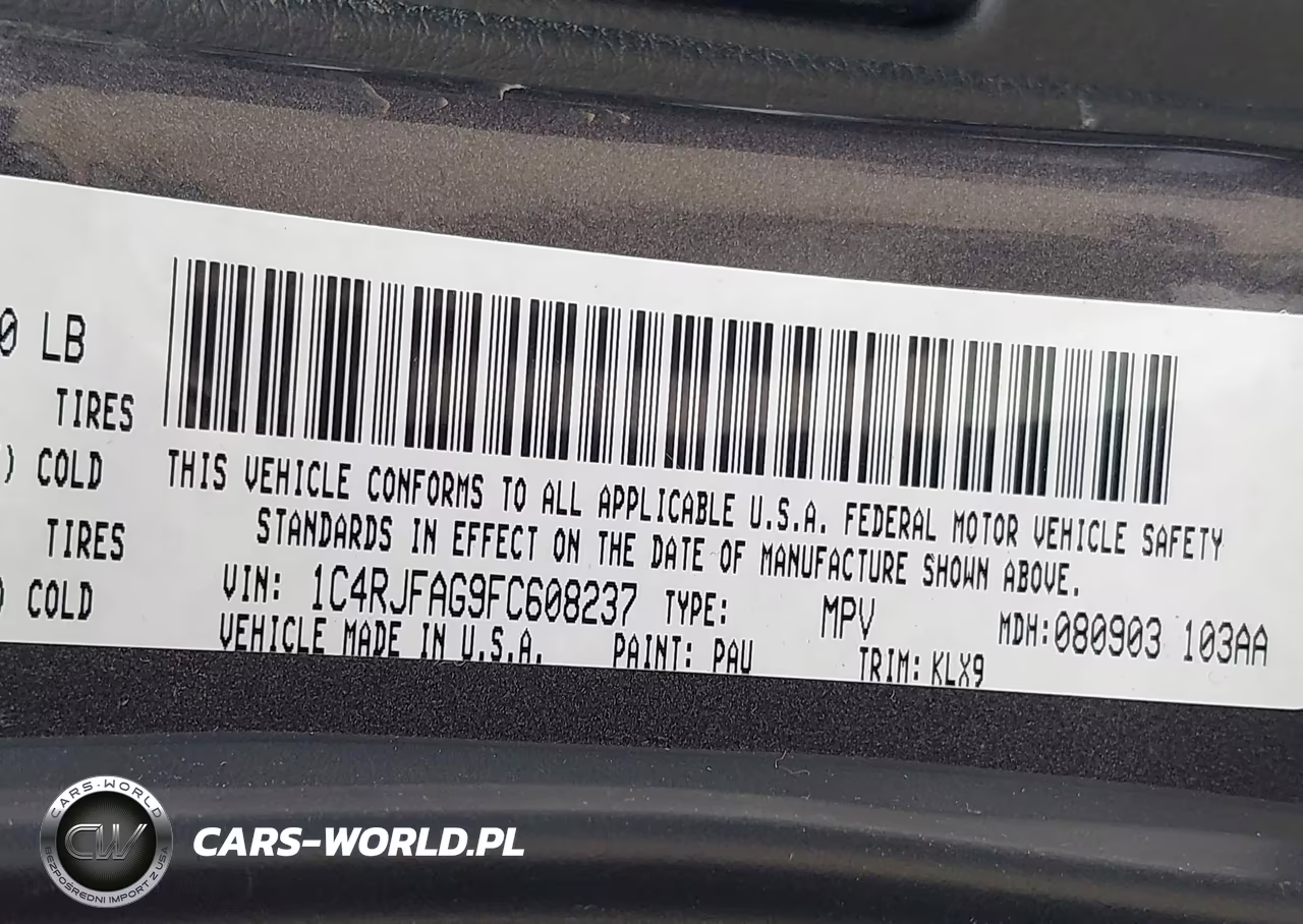 2015 Jeep Grand Cherokee Altitude VIN:1C4RJFAG9FC608237 - 9