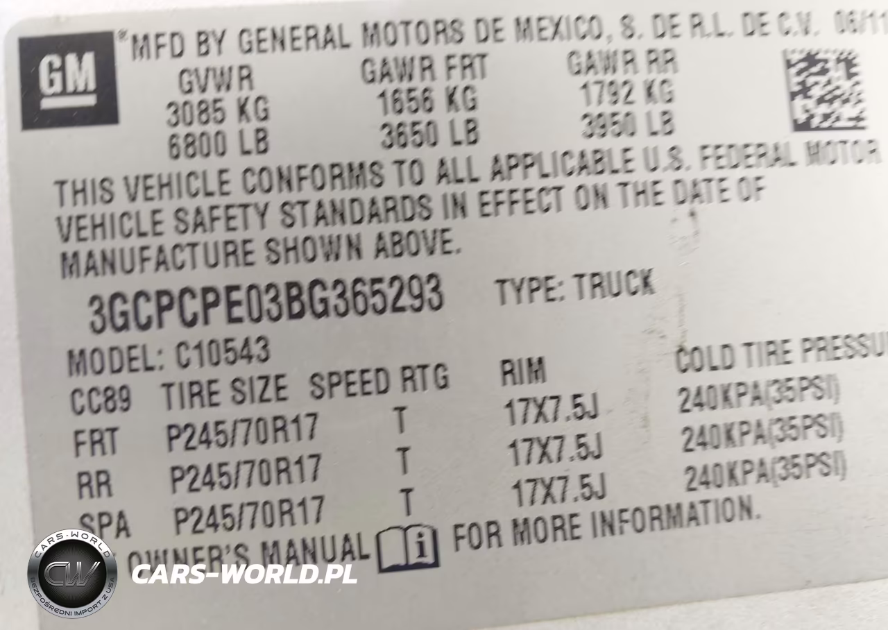 2011 Chevrolet Silverado 1500 Work Truck VIN:3GCPCPE03BG365293 - 9