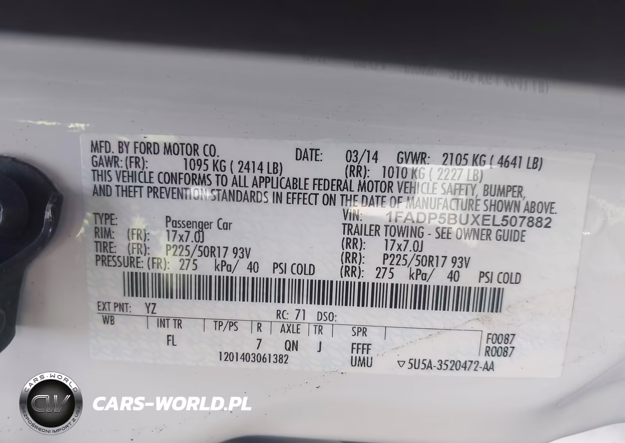 2014 Ford C-Max Hybrid Sel VIN:1FADP5BUXEL507882 - 9