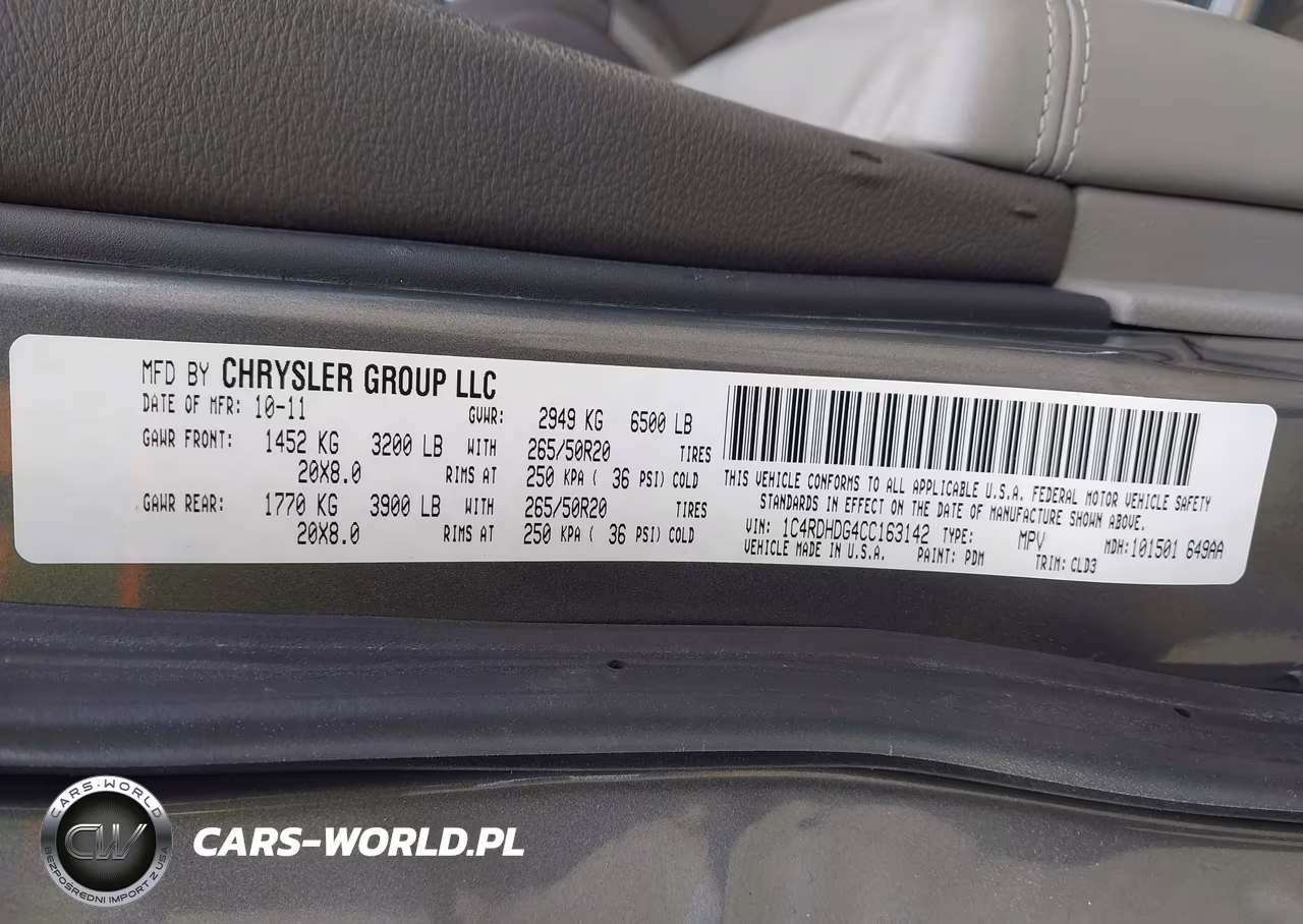 2012 Dodge Durango Crew VIN:1C4RDHDG4CC163142 - 9