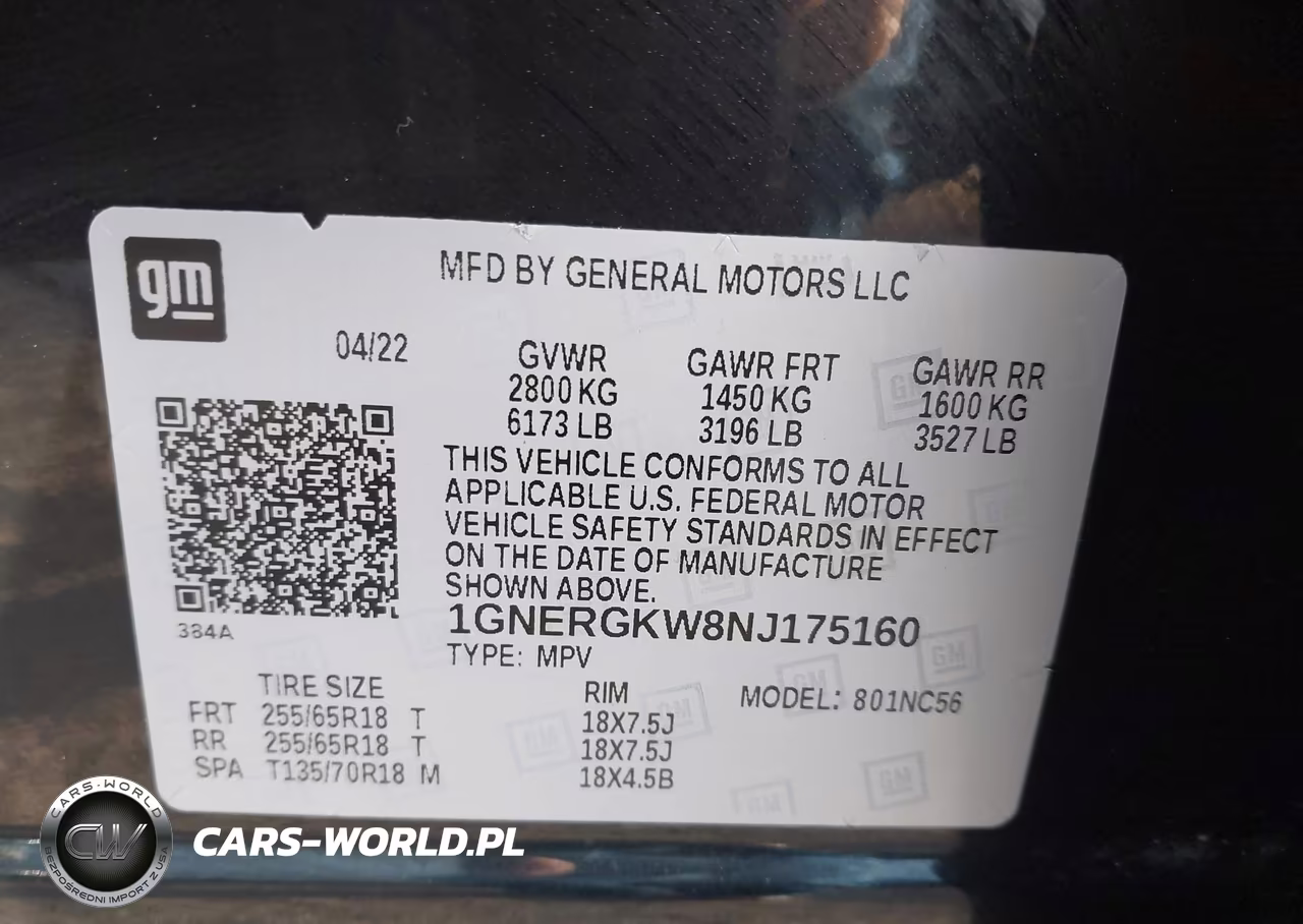 2022 Chevrolet Traverse Fwd Lt Cloth VIN:1GNERGKW8NJ175160 - 9