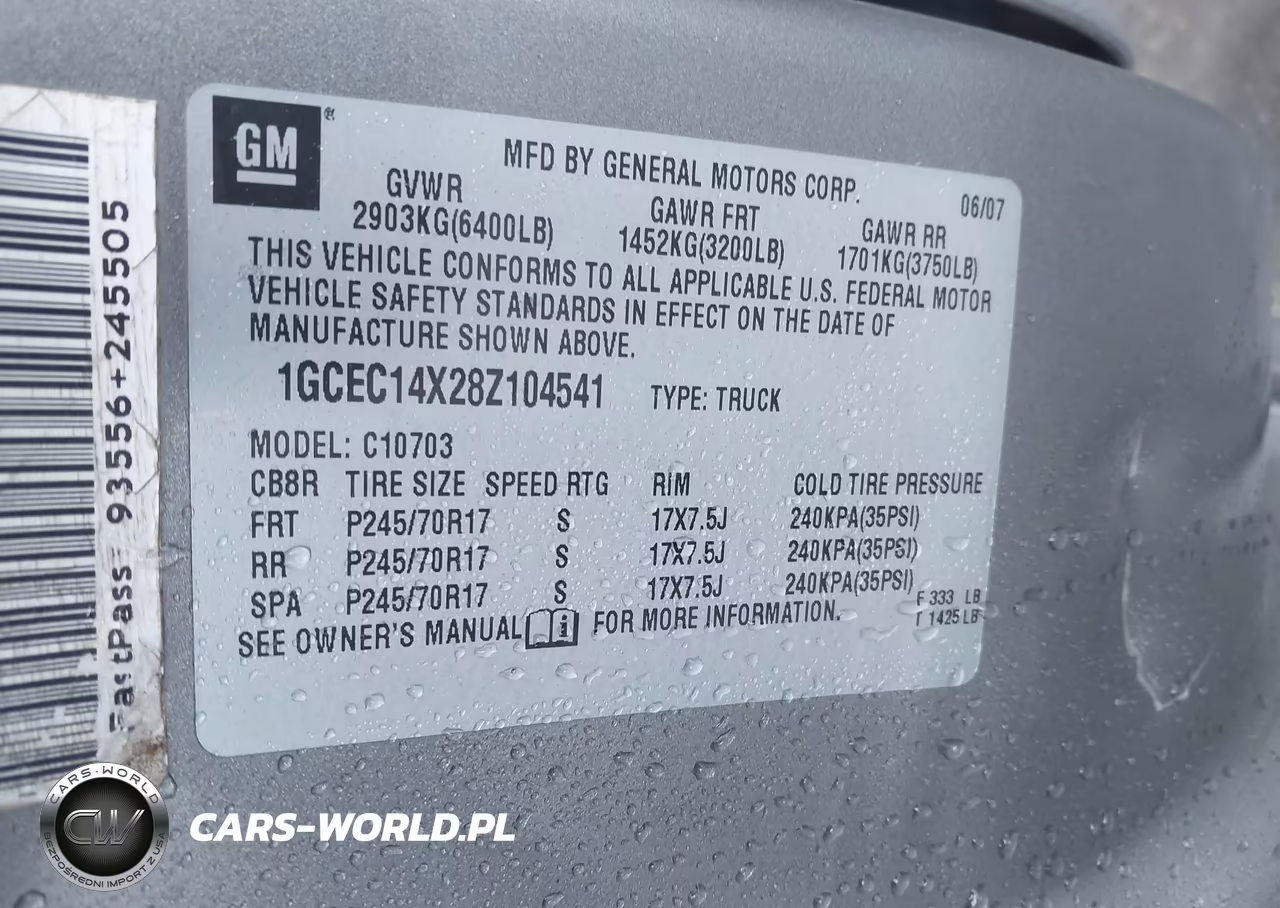 2008 Chevrolet Silverado 1500 Work Truck VIN:1GCEC14X28Z104541 - 9