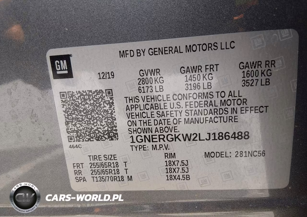 2020 Chevrolet Traverse Fwd Lt Cloth VIN:1GNERGKW2LJ186488 - 9