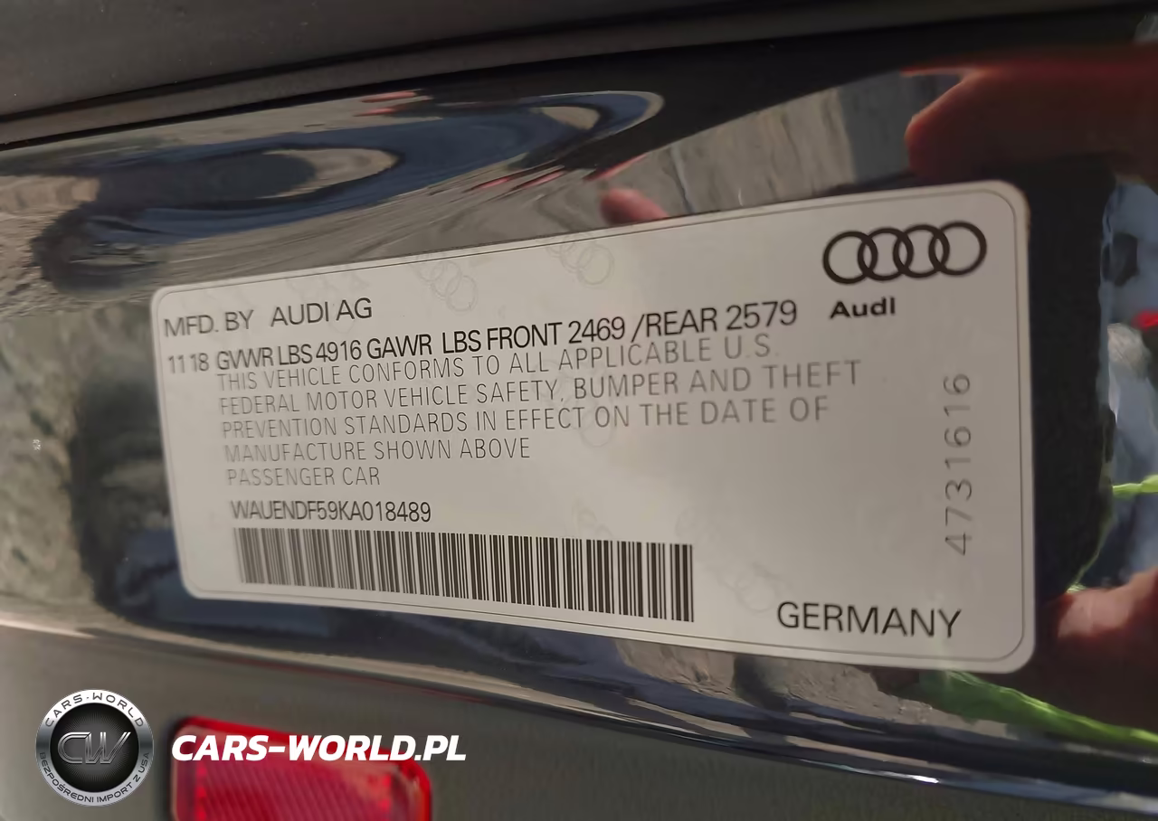 2019 Audi A5 45 Premium VIN:WAUENDF59KA018489 - 9