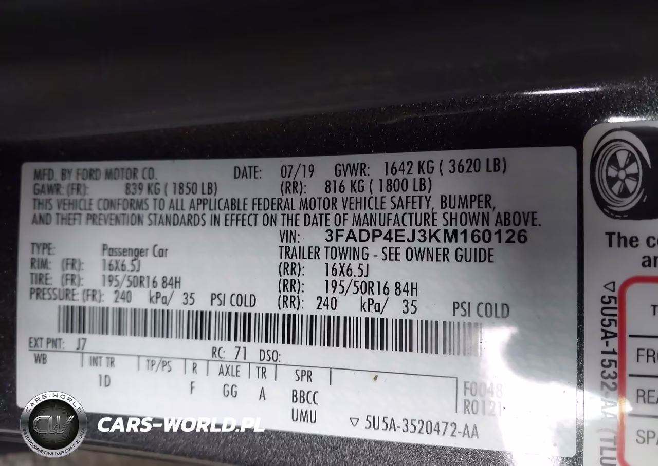 2019 Ford Fiesta Se VIN:3FADP4EJ3KM160126 - 9