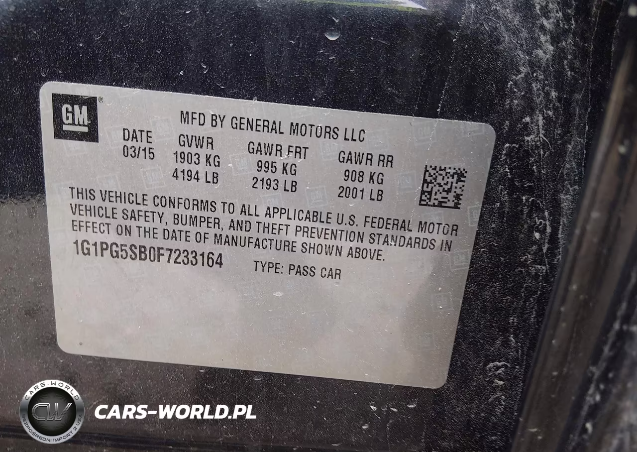 2015 Chevrolet Cruze Ltz VIN:1G1PG5SB0F7233164 - 9