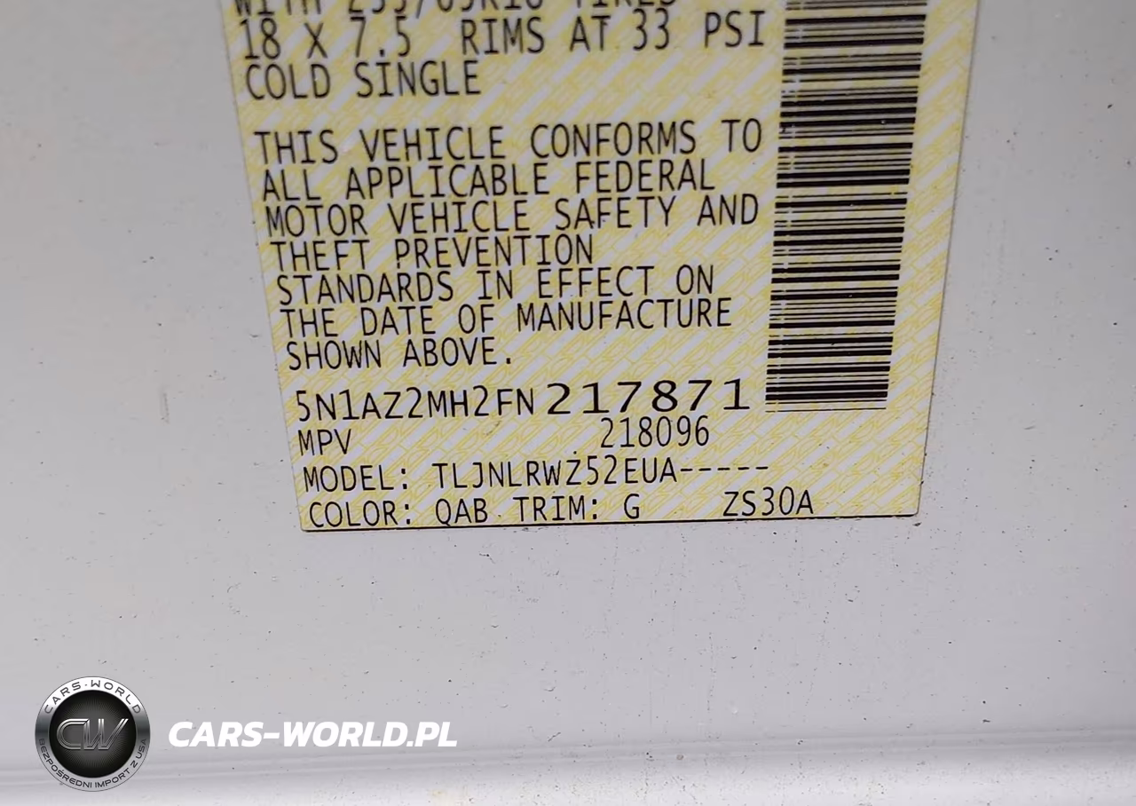2015 Nissan Murano Platinum-S-Sl-Sv VIN:5N1AZ2MH2FN217871 - 9