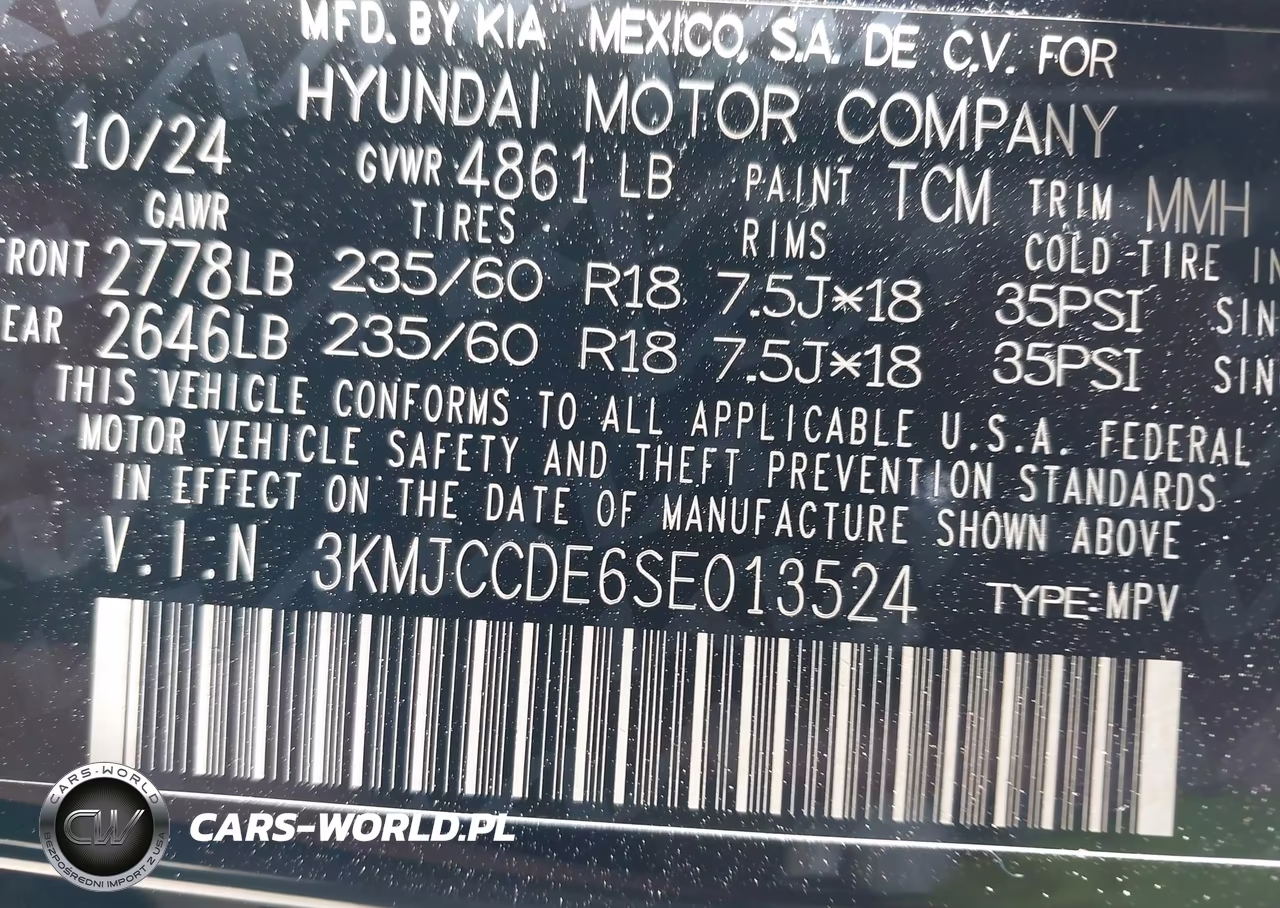 2025 Hyundai Tucson Sel Convenience VIN:3KMJCCDE6SE013524 - 9