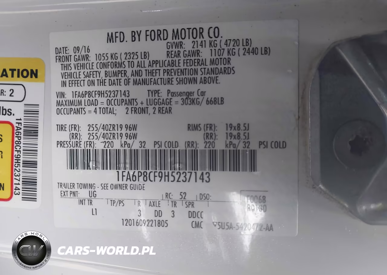 2017 Ford Mustang Gt Premium VIN:1FA6P8CF9H5237143 - 9