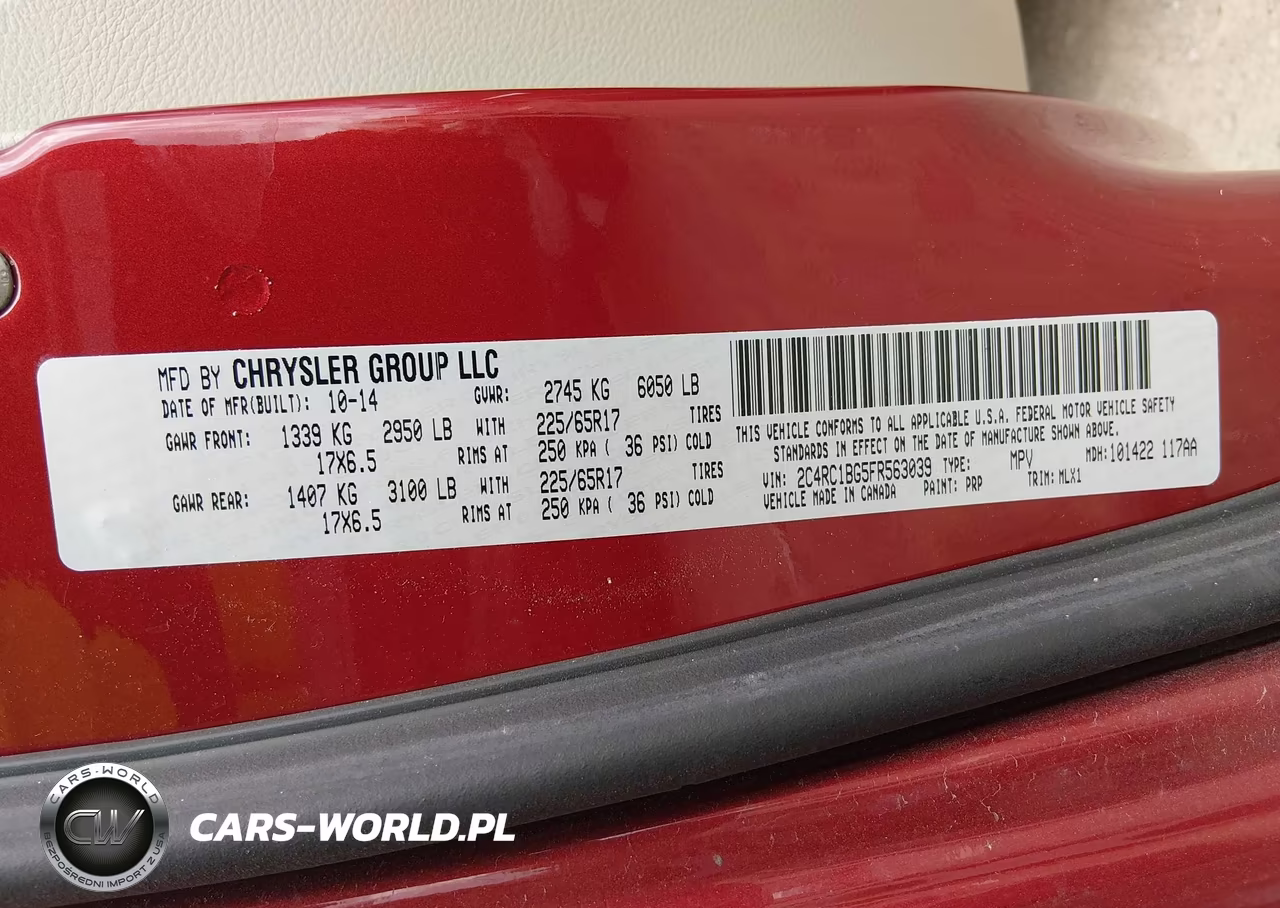 2015 Chrysler Town & Country Touring VIN:2C4RC1BG5FR563039 - 9
