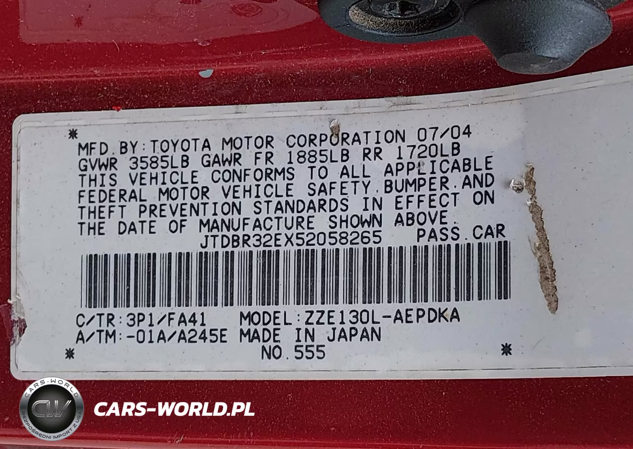2005 Toyota Corolla Ce VIN:JTDBR32EX52058265 - 9