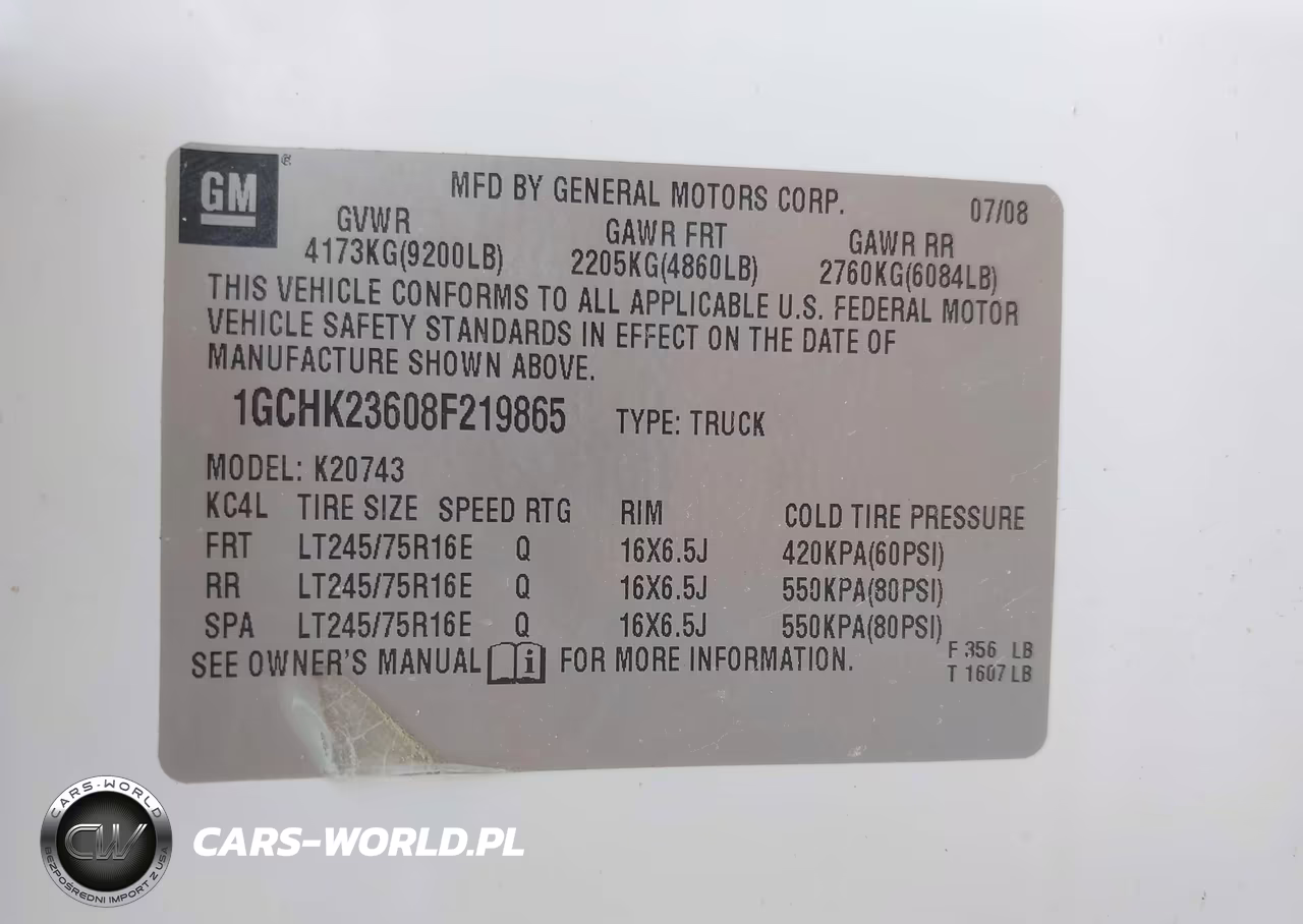2008 Chevrolet Silverado 2500Hd Ltz VIN:1GCHK23608F219865 - 9