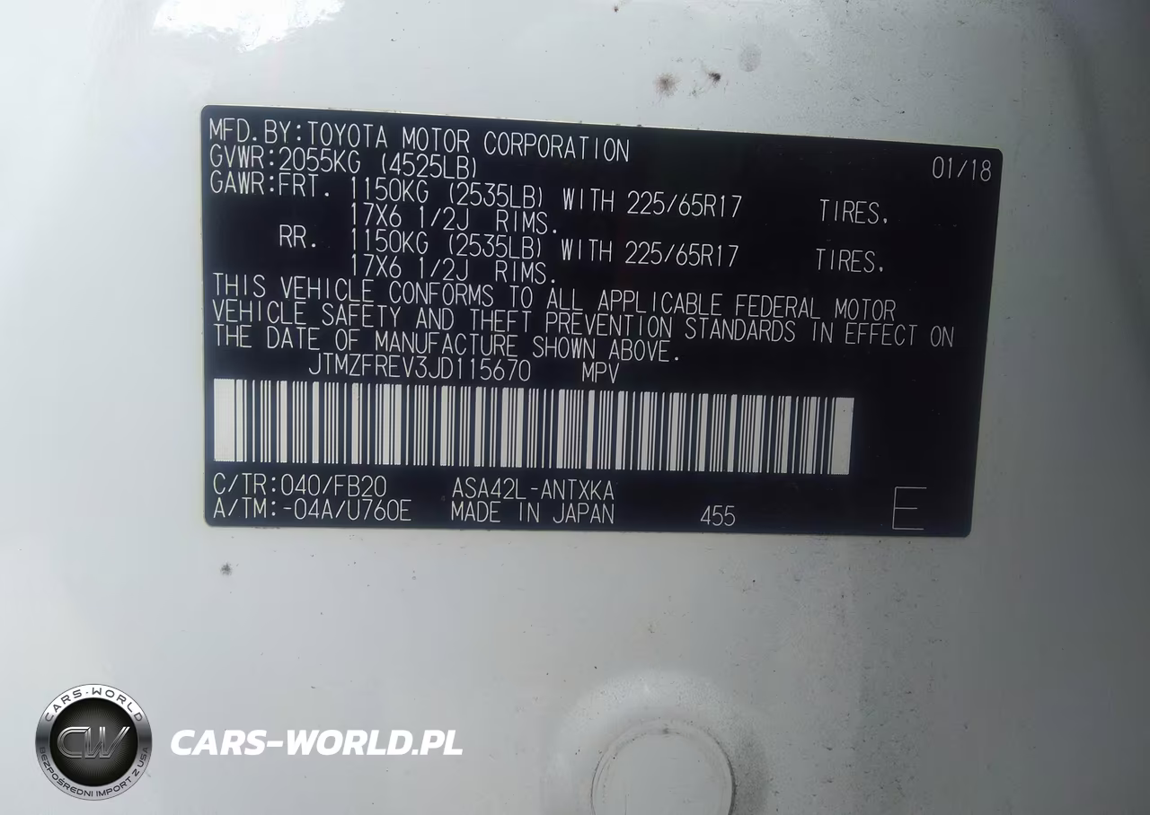 2018 Toyota Rav4 Le VIN:JTMZFREV3JD115670 - 9