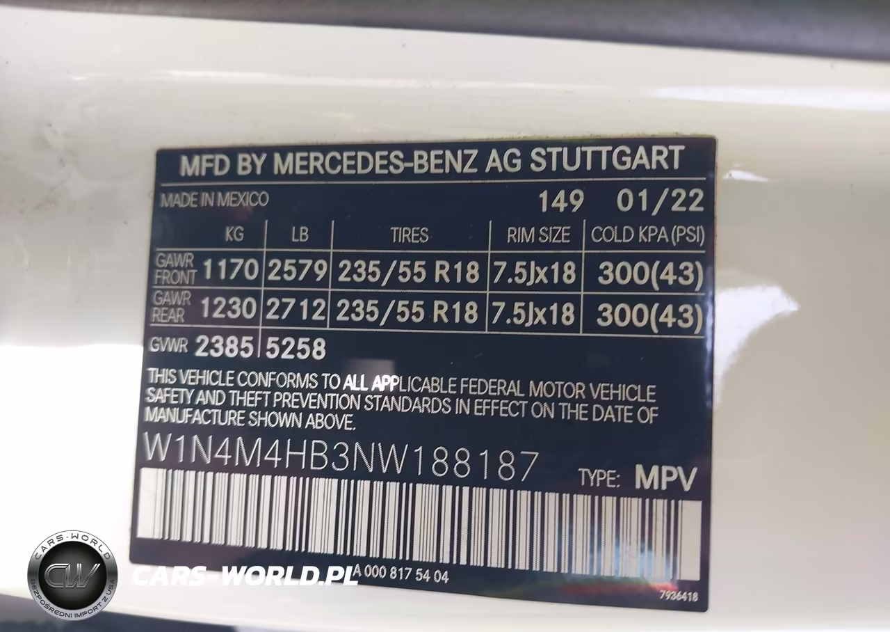 2022 Mercedes-Benz Glb 250 4Matic VIN:W1N4M4HB3NW188187 - 9
