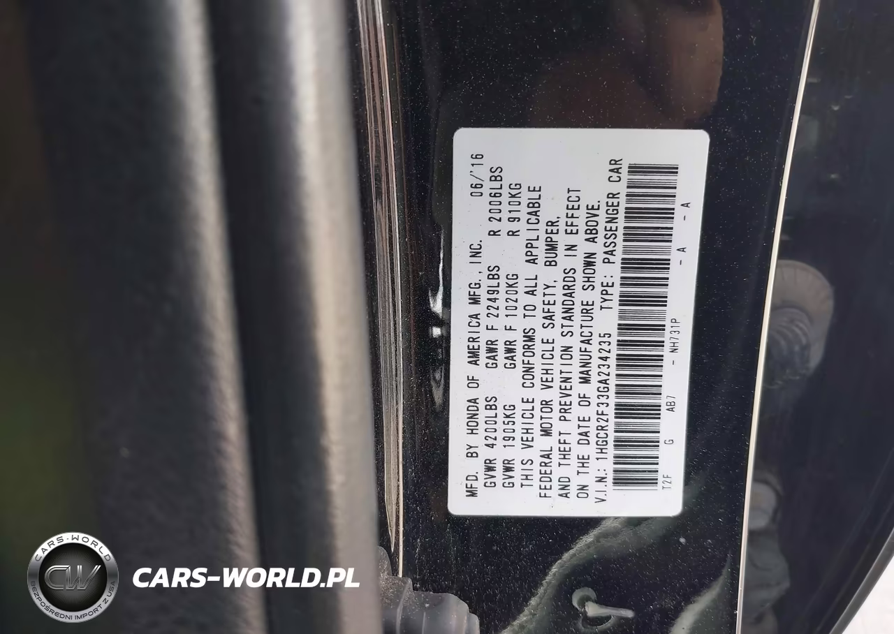 2016 Honda Accord Lx VIN:1HGCR2F33GA234235 - 9