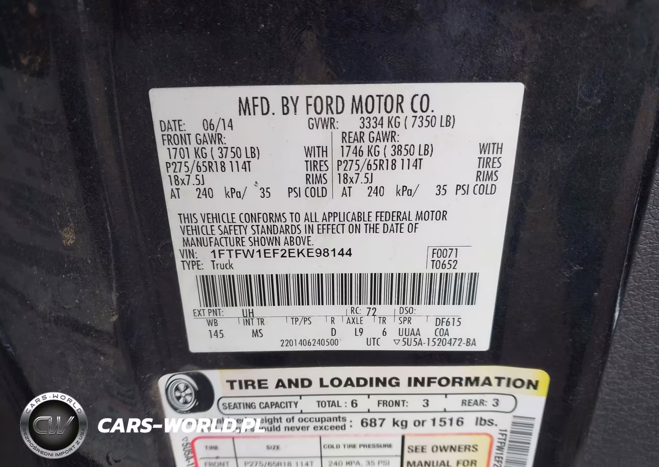 2014 Ford F-150 Xlt VIN:1FTFW1EF2EKE98144 - 9