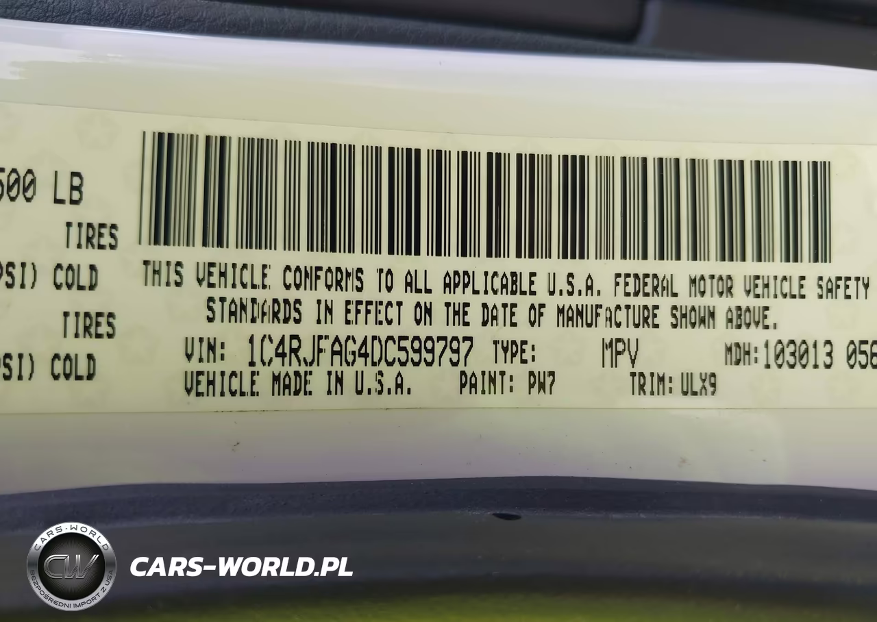 2013 Jeep Grand Cherokee Laredo Altitude VIN:1C4RJFAG4DC599797 - 9