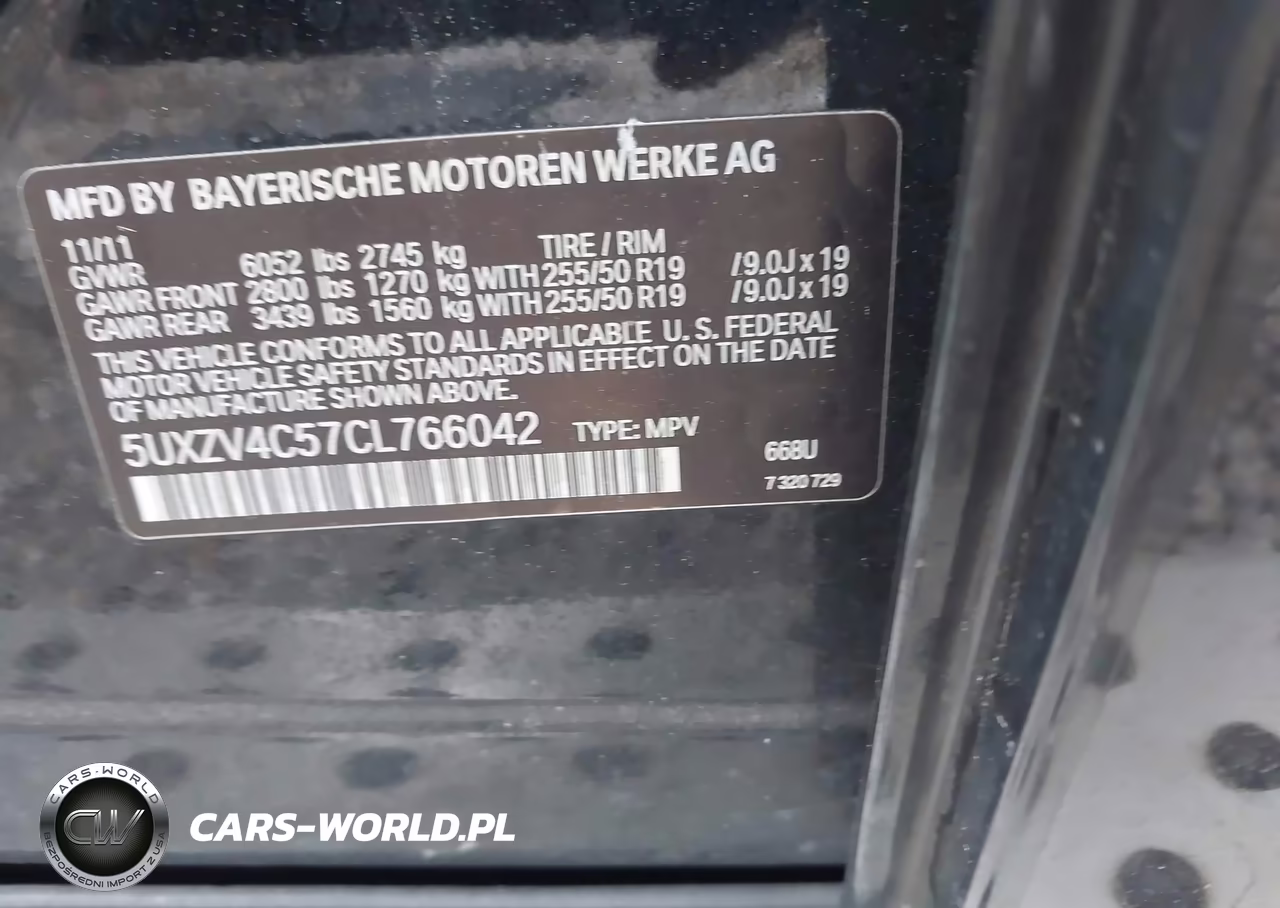 2012 BMW X5 xDrive35I-xDrive35I Premium-xDrive35I Sport Activity VIN:5UXZV4C57CL766042 - 9