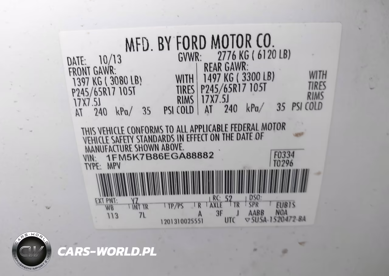 2014 Ford Explorer VIN:1FM5K7B86EGA88882 - 9