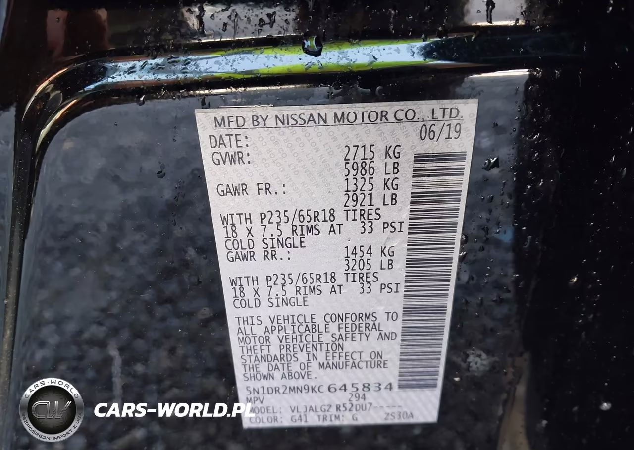 2019 Nissan Pathfinder Sl VIN:5N1DR2MN9KC645834 - 9