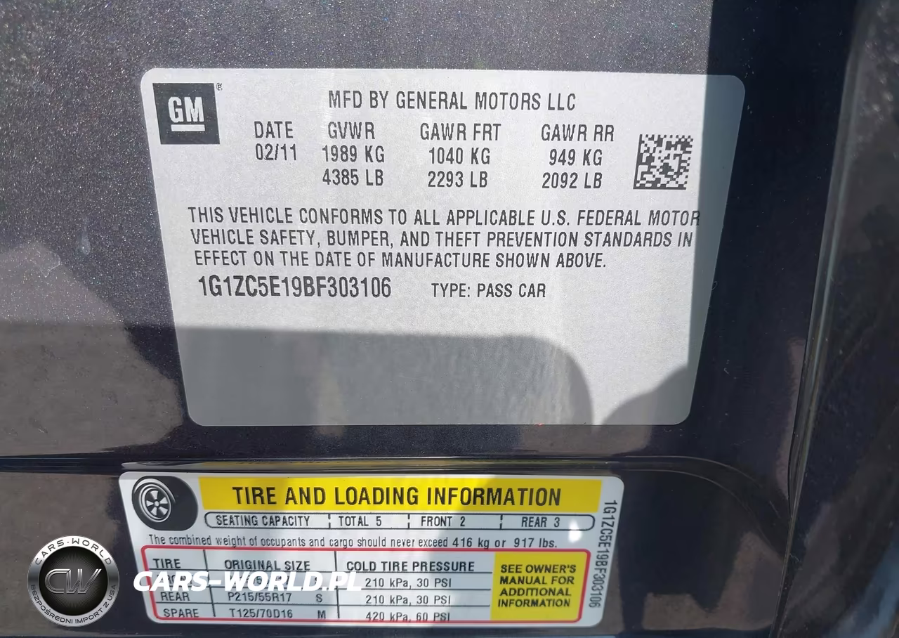 2011 Chevrolet Malibu 1Lt VIN:1G1ZC5E19BF303106 - 9