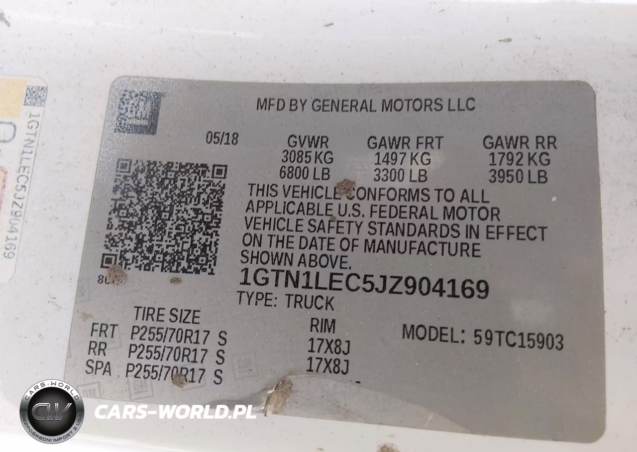 2018 GMC Sierra 1500 VIN:1GTN1LEC5JZ904169 - 9