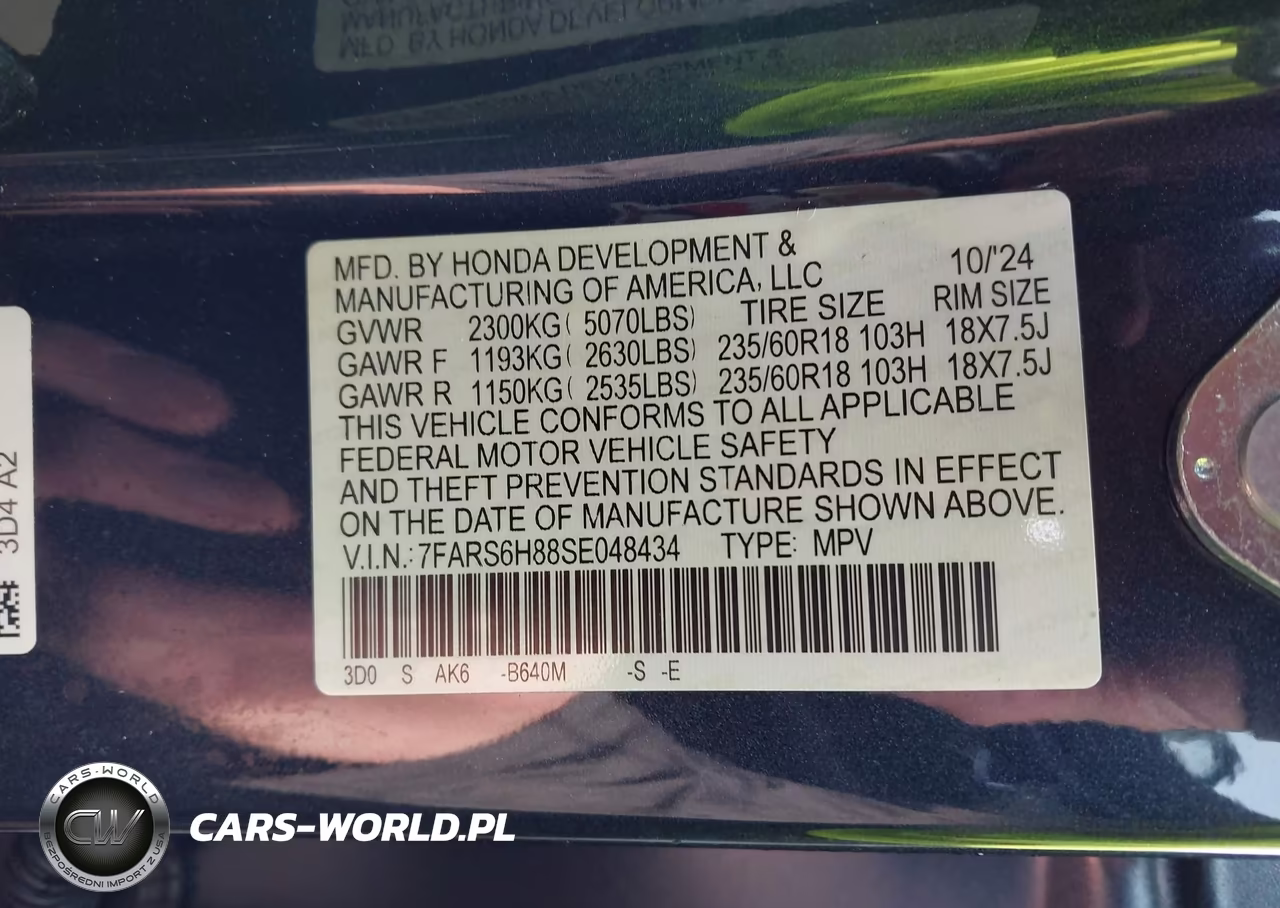 2025 Honda Cr-V Hybrid Sport-L VIN:7FARS6H88SE048434 - 9