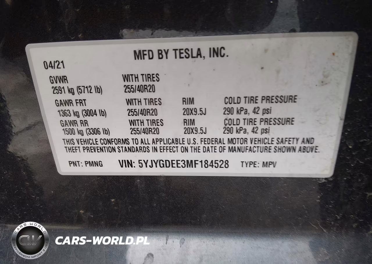 2021 Tesla Model Y Long Range Dual Motor All-Wheel Drive VIN:5YJYGDEE3MF184528 - 9