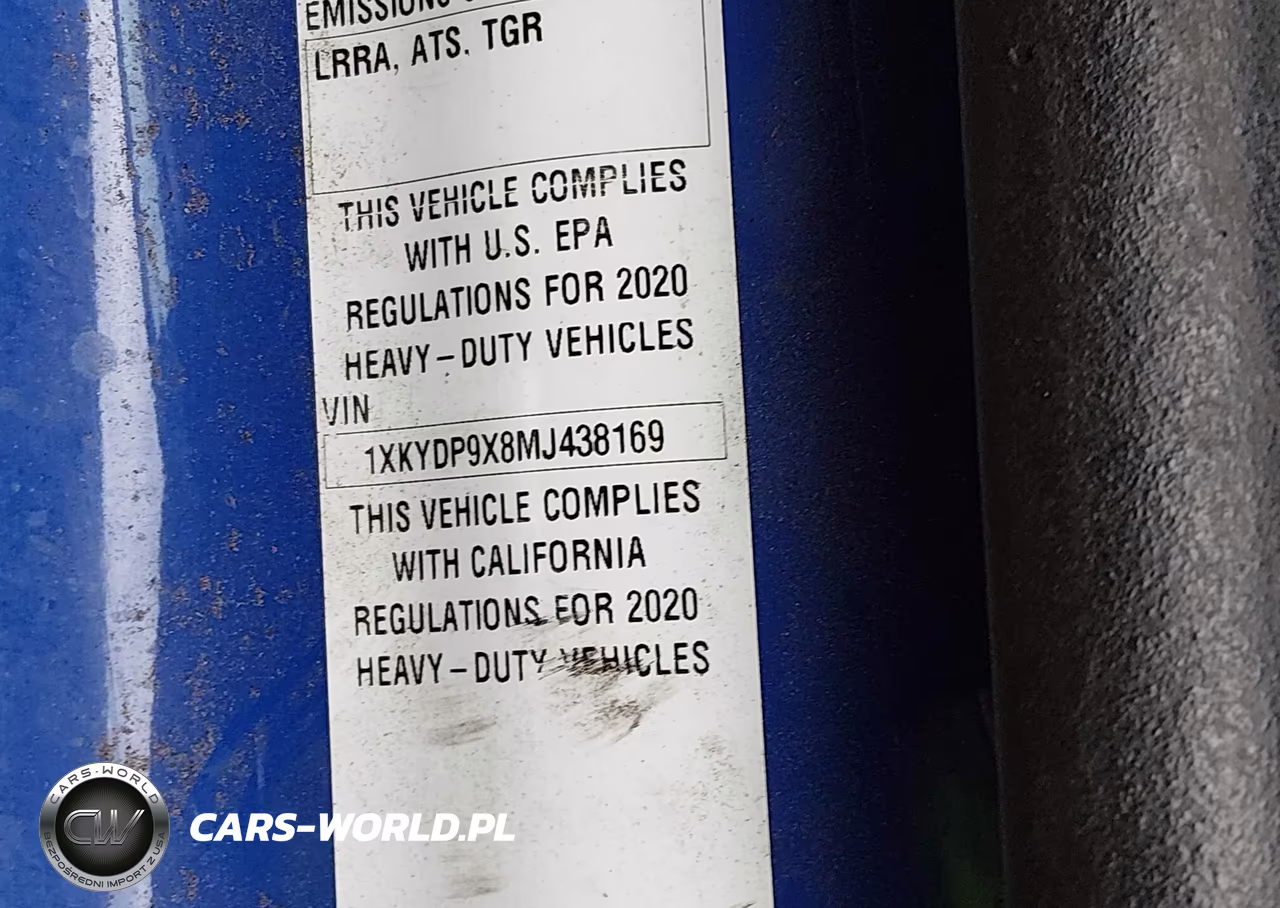 2021 Kenworth T680 VIN:1XKYDP9X8MJ438169 - 8