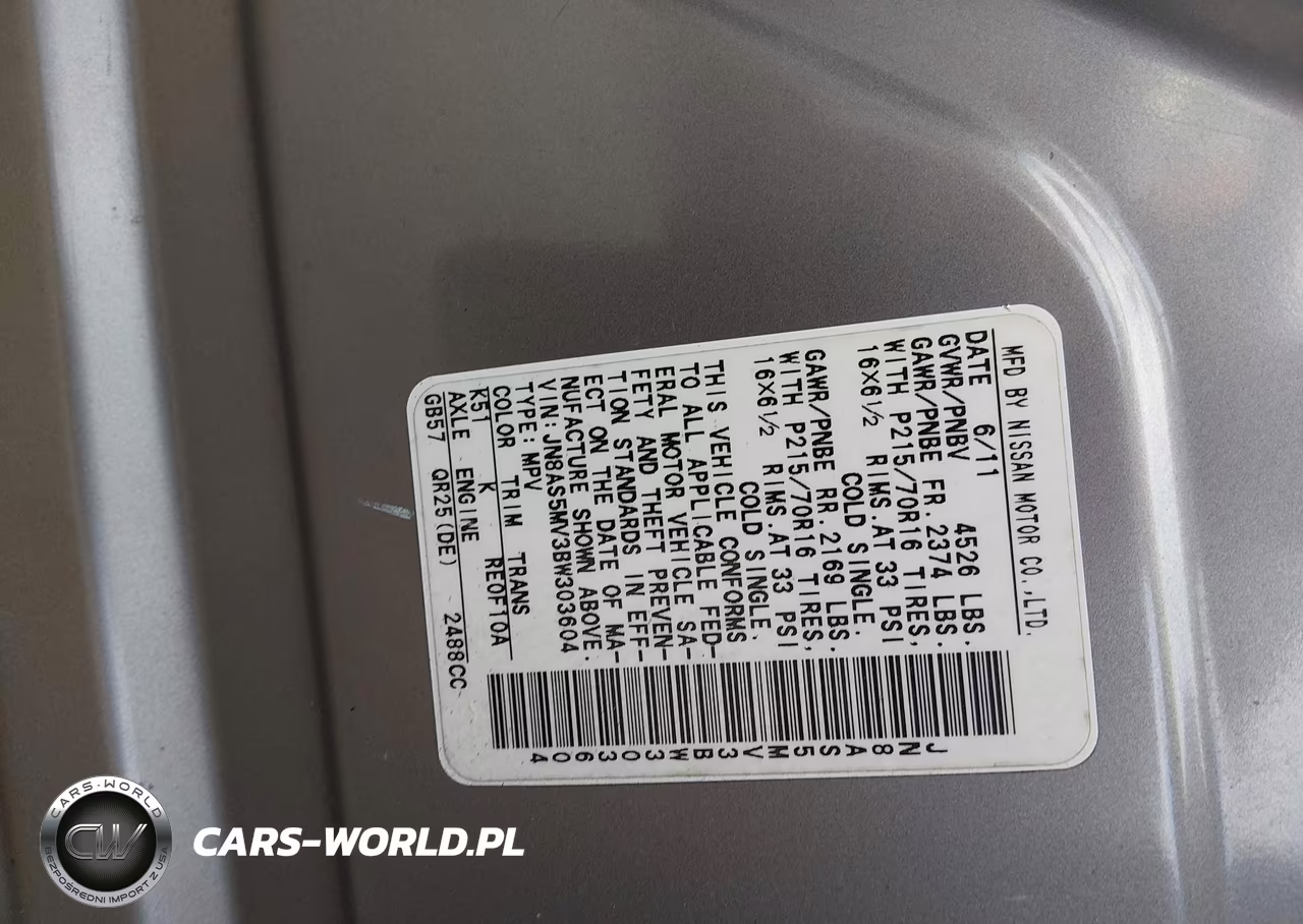 2011 Nissan Rogue S VIN:JN8AS5MV3BW303604 - 9