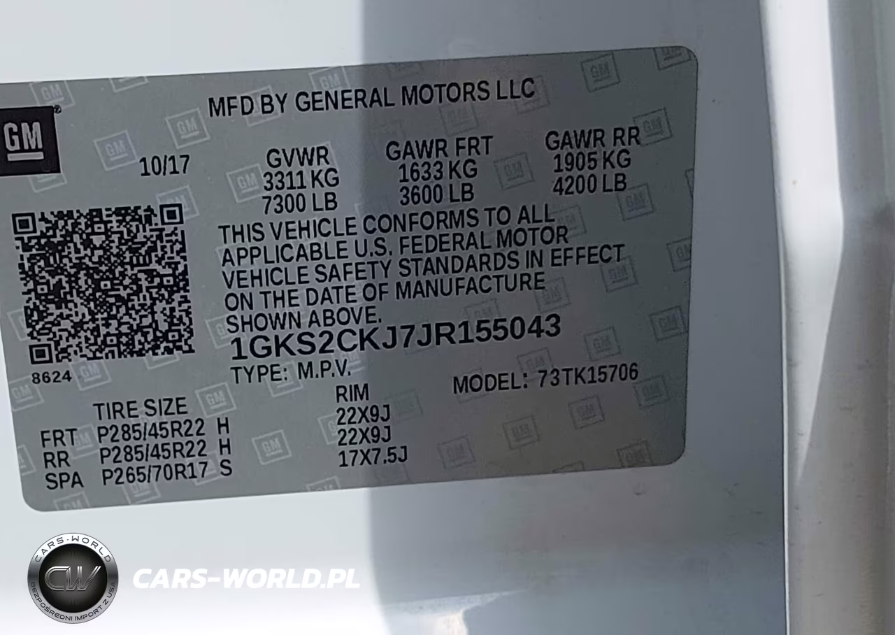2018 GMC Yukon Denali VIN:1GKS2CKJ7JR155043 - 9