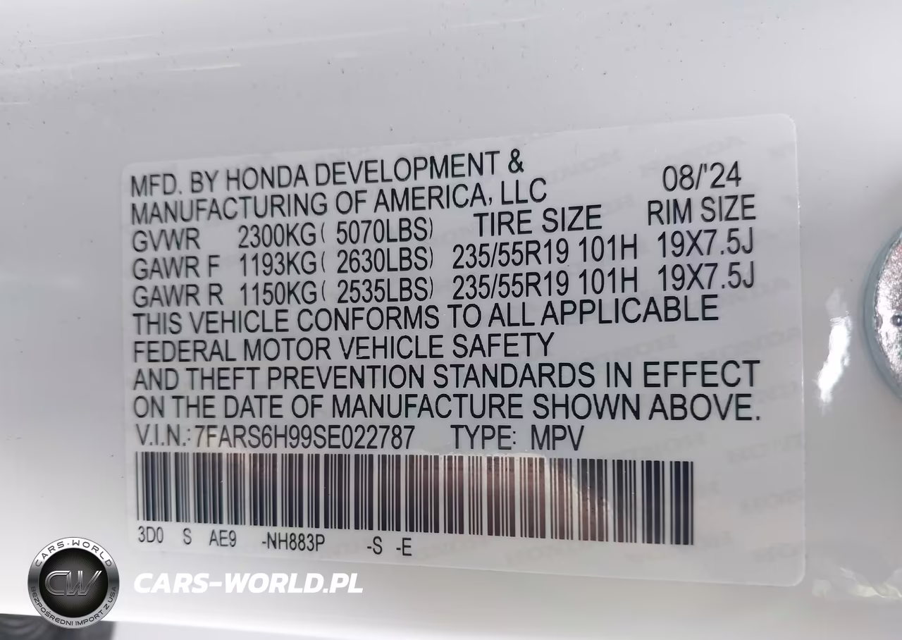 2025 Honda Cr-V Hybrid Sport Touring VIN:7FARS6H99SE022787 - 9
