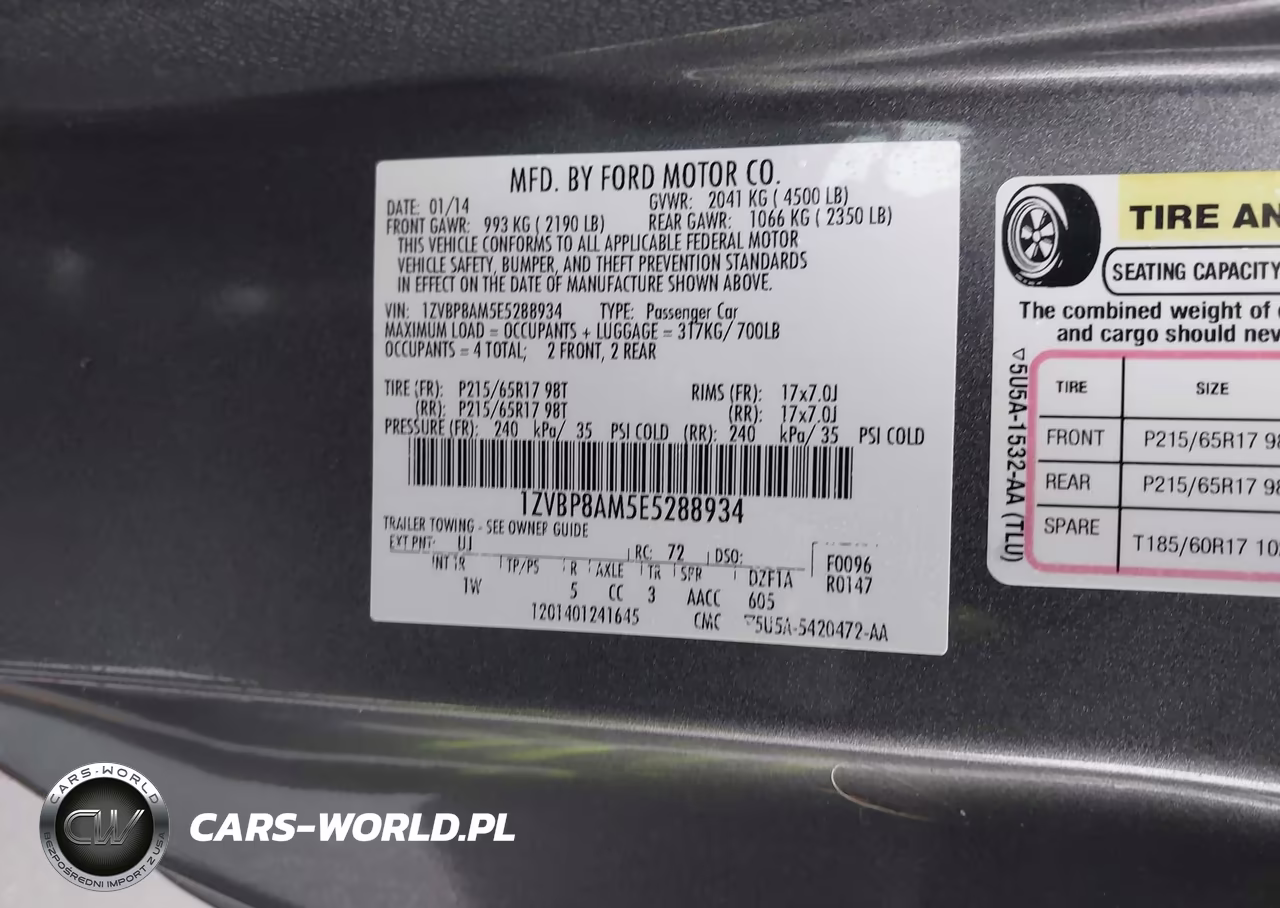 2014 Ford Mustang V6 VIN:1ZVBP8AM5E5288934 - 9