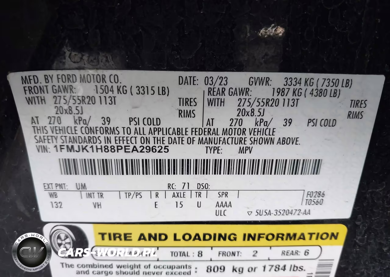 2023 Ford Expedition Xlt Max VIN:1FMJK1H88PEA29625 - 9