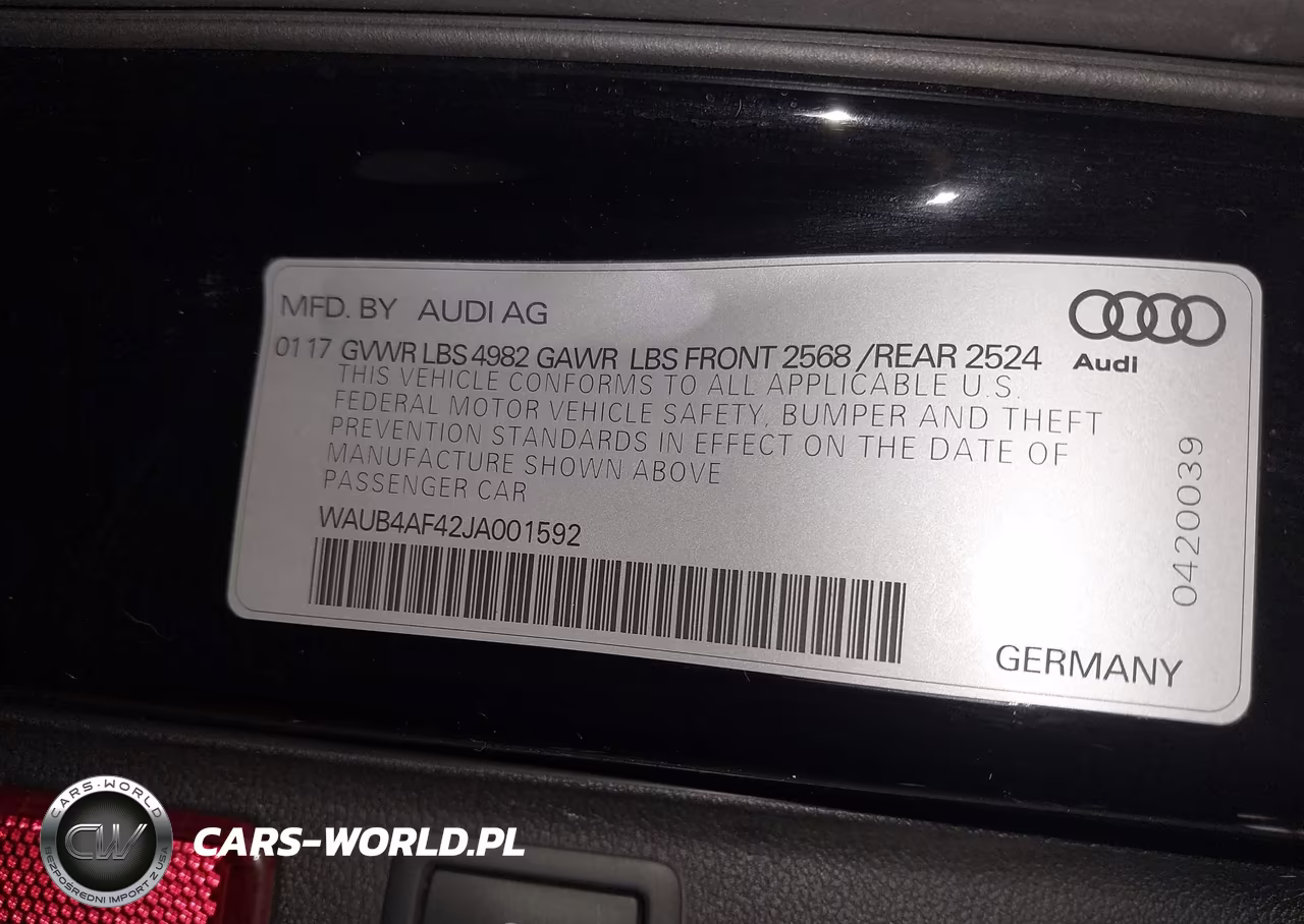 2018 Audi S4 3.0T Premium Plus VIN:WAUB4AF42JA001592 - 9
