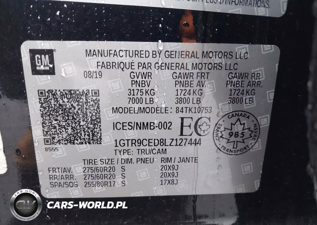 2020 GMC Sierra 1500 Elevation VIN:1GTR9CED8LZ127444 - 9