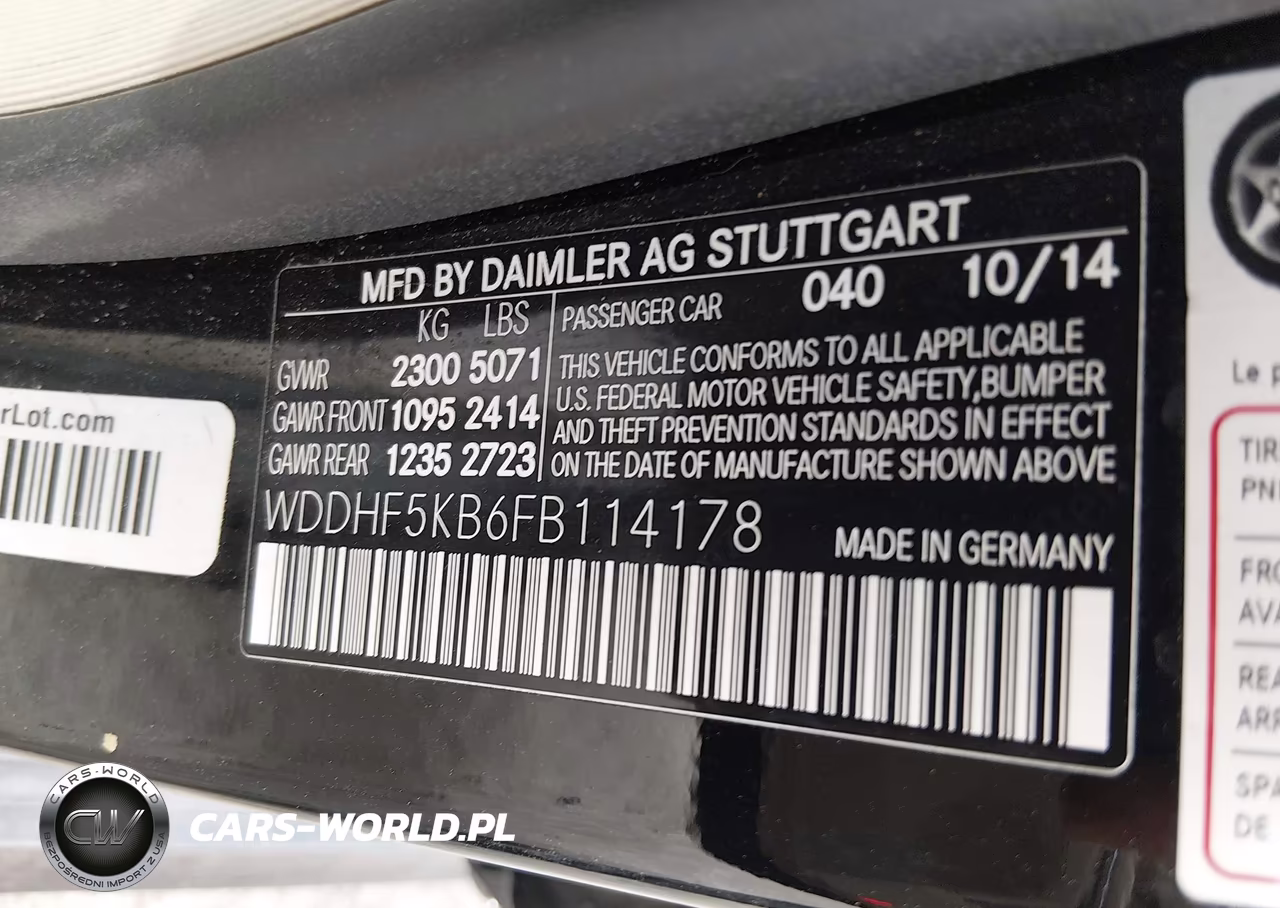 2015 Mercedes-Benz E 350 VIN:WDDHF5KB6FB114178 - 9