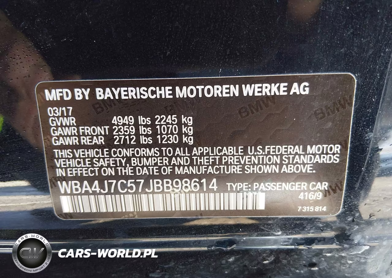 2018 BMW 440I Gran Coupe xDrive VIN:WBA4J7C57JBB98614 - 9
