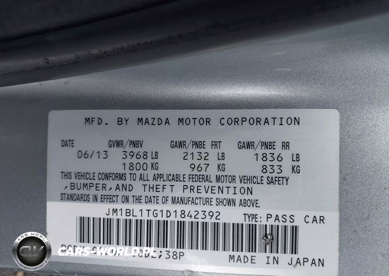 2013 Mazda Mazda3 I Sv VIN:JM1BL1TG1D1842392 - 9