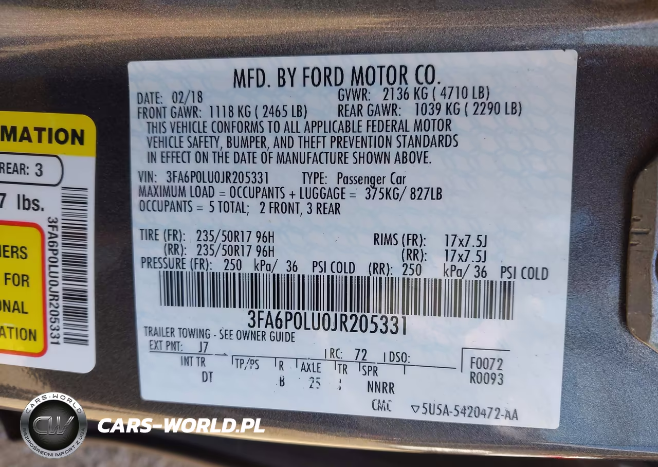 2018 Ford Fusion Hybrid Se VIN:3FA6P0LU0JR205331 - 9