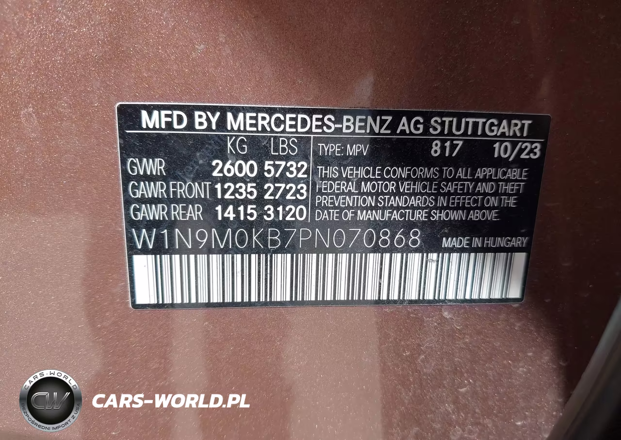 2023 Mercedes-Benz Eqb 300 Suv 4Matic VIN:W1N9M0KB7PN070868 - 9