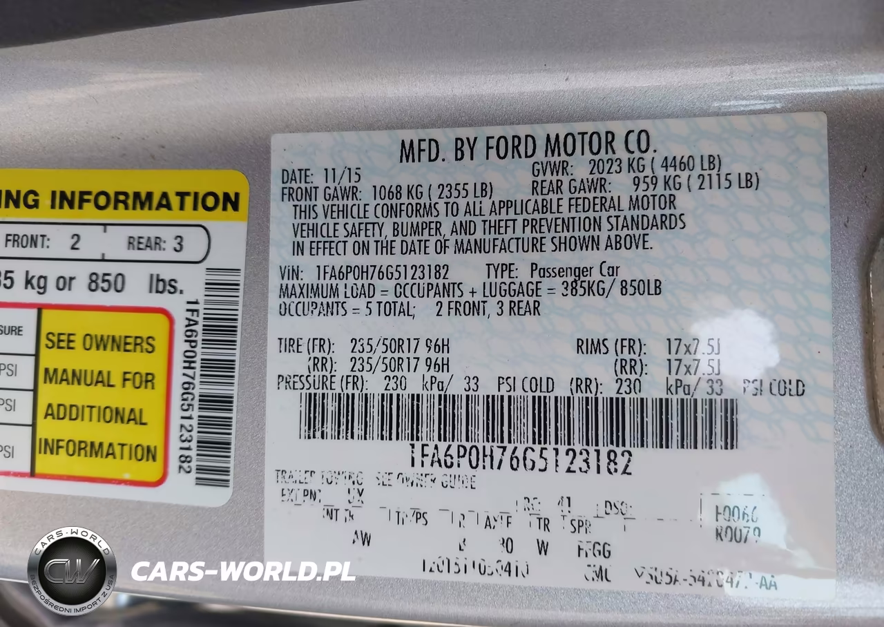 2016 Ford Fusion Se VIN:1FA6P0H76G5123182 - 9