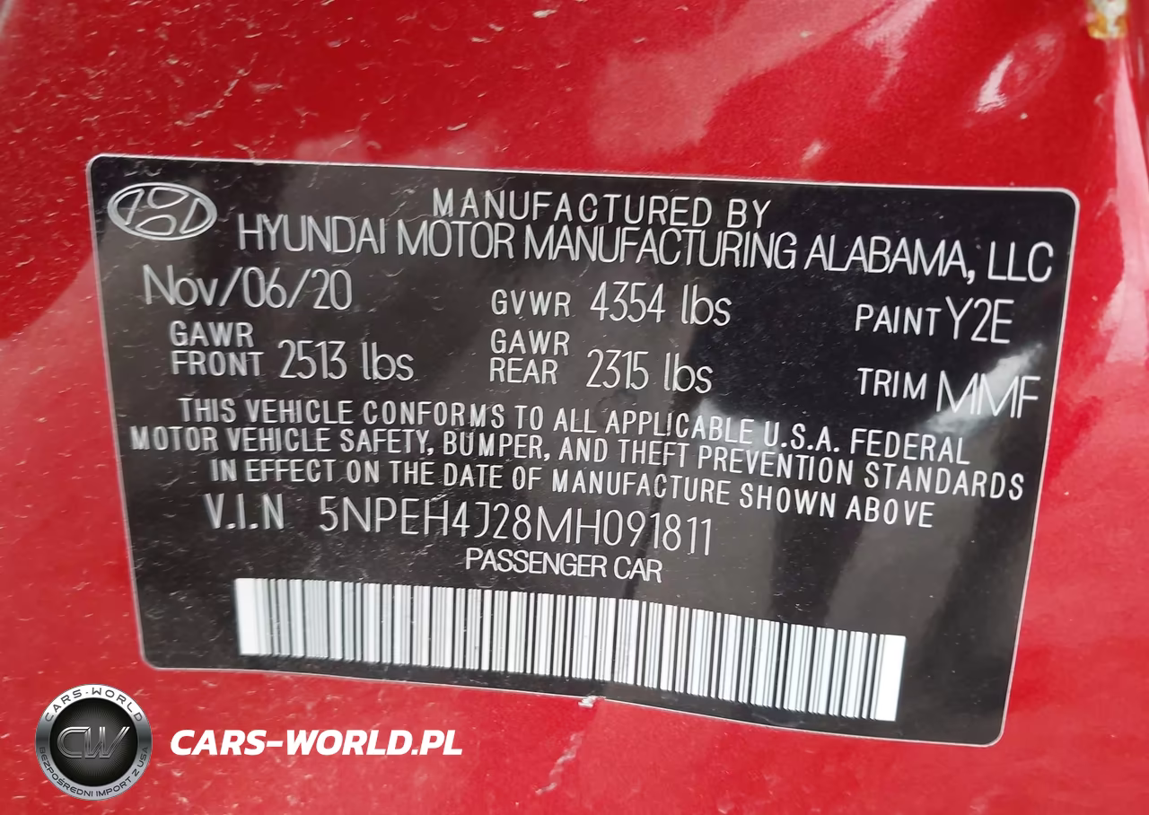 2021 Hyundai Sonata Limited VIN:5NPEH4J28MH091811 - 9