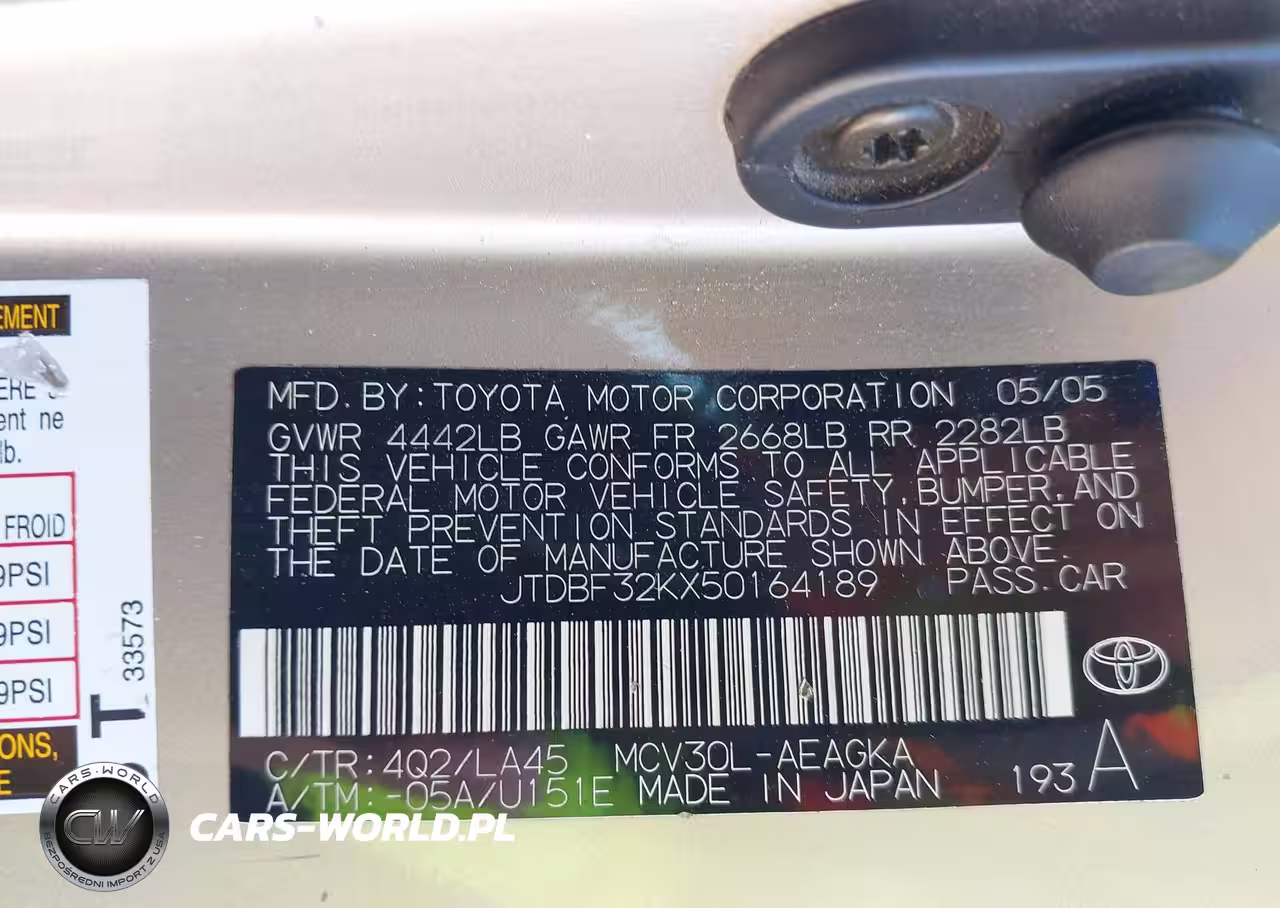 2005 Toyota Camry Xle V6 VIN:JTDBF32KX50164189 - 9