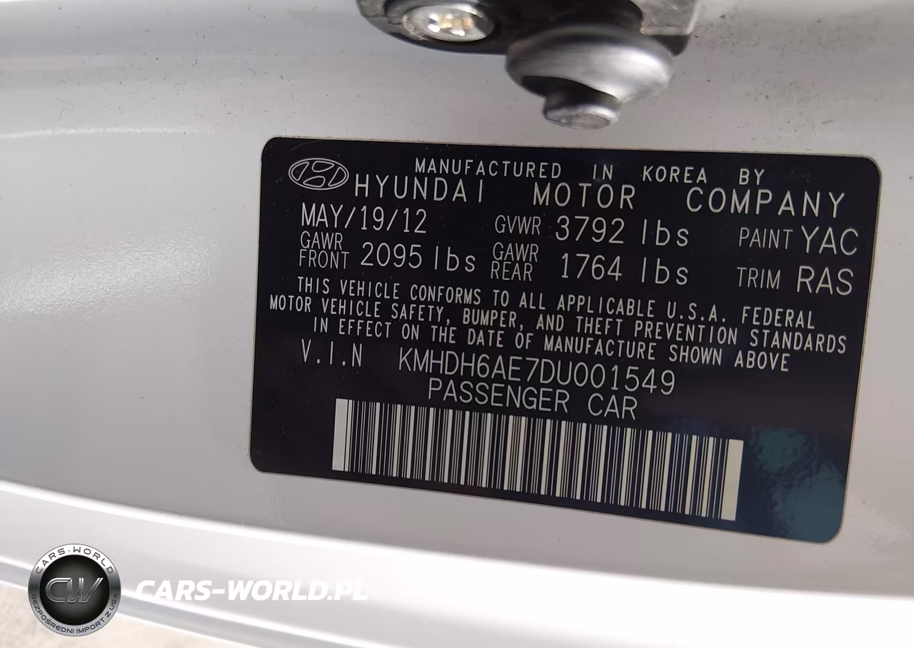2013 Hyundai Elantra Se VIN:KMHDH6AE7DU001549 - 9
