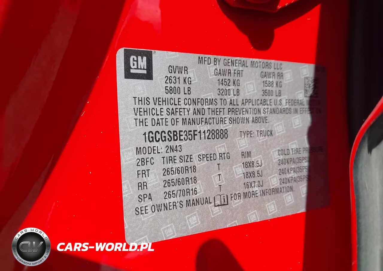2015 Chevrolet Colorado Lt VIN:1GCGSBE35F1128888 - 9