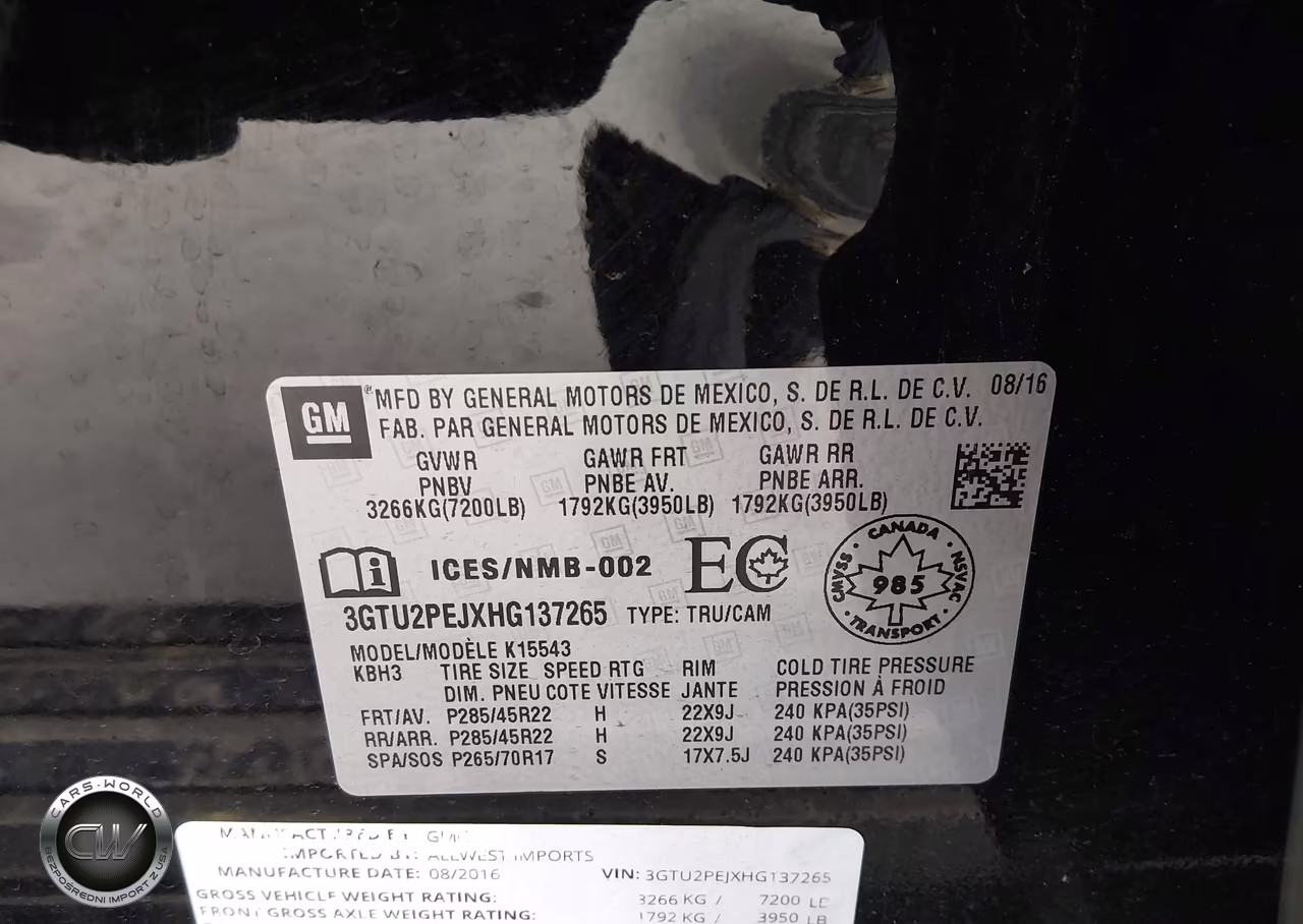 2017 GMC Sierra 1500 Denali VIN:3GTU2PEJXHG137265 - 9