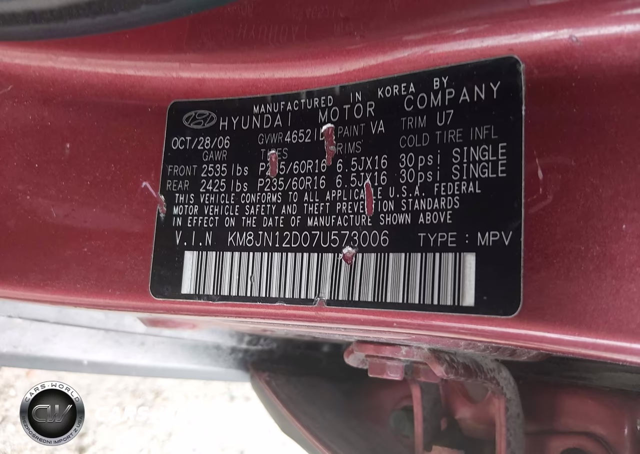 2007 Hyundai Tucson Limited-Se VIN:KM8JN12D07U573006 - 9